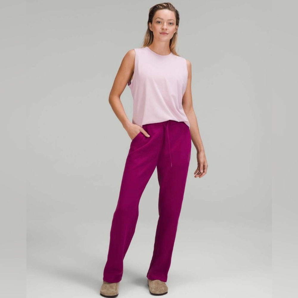 Lululemon Loungeful Straight Leg Pant  Magenta Purple Size :14 - Picture 2 of 11